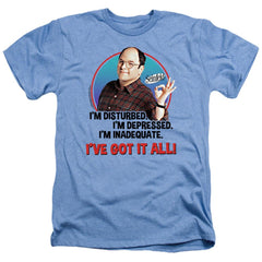 Seinfeld George All Men's 30/1 Heather 60 40 Poly Short-Sleeve T-Shirt