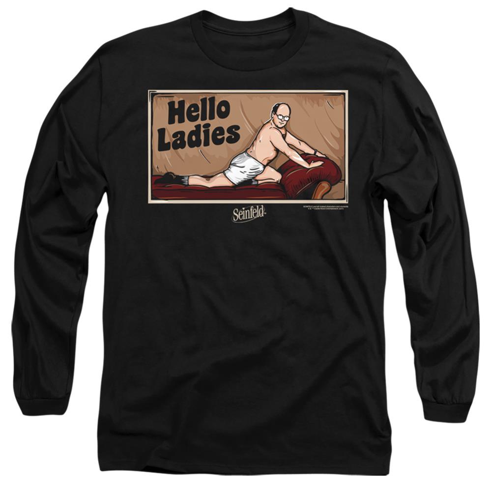 Seinfeld Hello Ladies Men's 18/1 Cotton Long-Sleeve T-Shirt