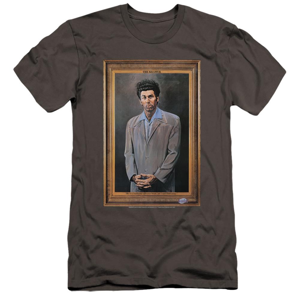 Seinfeld Kramer Portrait Men's Ultra-Soft 30/1 Cotton Slim Short-Sleeve T-Shirt