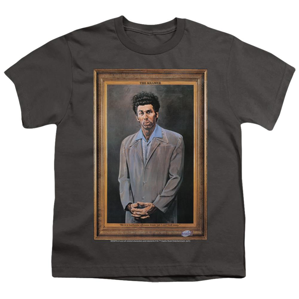 Seinfeld Kramer Portrait Youth 18/1 100% Cotton Short-Sleeve T-Shirt