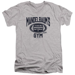 Seinfeld Madelbaum's Gym Men's 30/1 Cotton Slim V-Neck T-Shirt