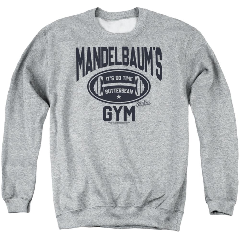 Seinfeld Madelbaum's Gym Men's Crewneck 50 50 Poly Long-Sleeve T-Shirt