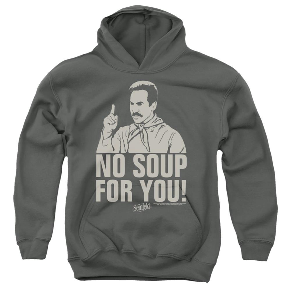 Seinfeld No Soup Youth Cotton Poly Pull-Over Hoodie