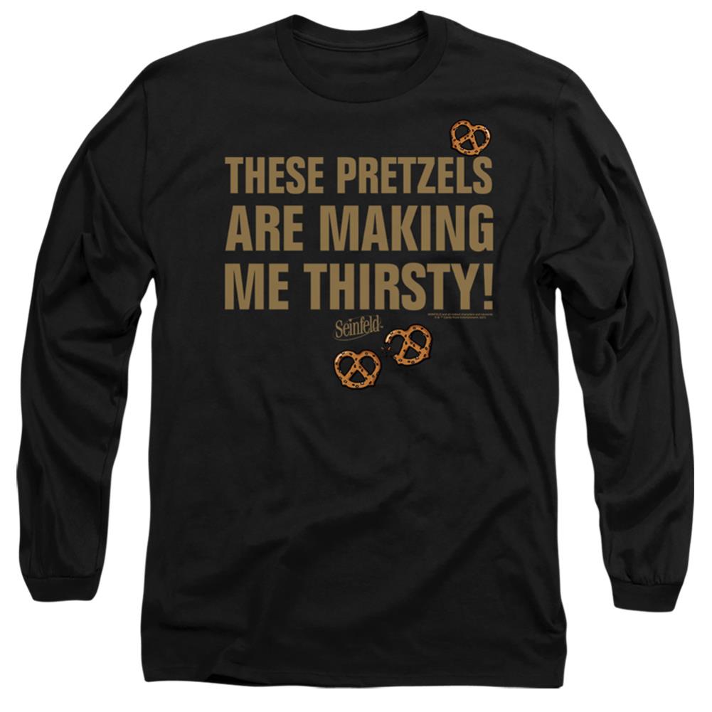 Seinfeld PretzeLong-Sleeve T-Shirthirsty Men's 18/1 Cotton Long-Sleeve T-Shirt