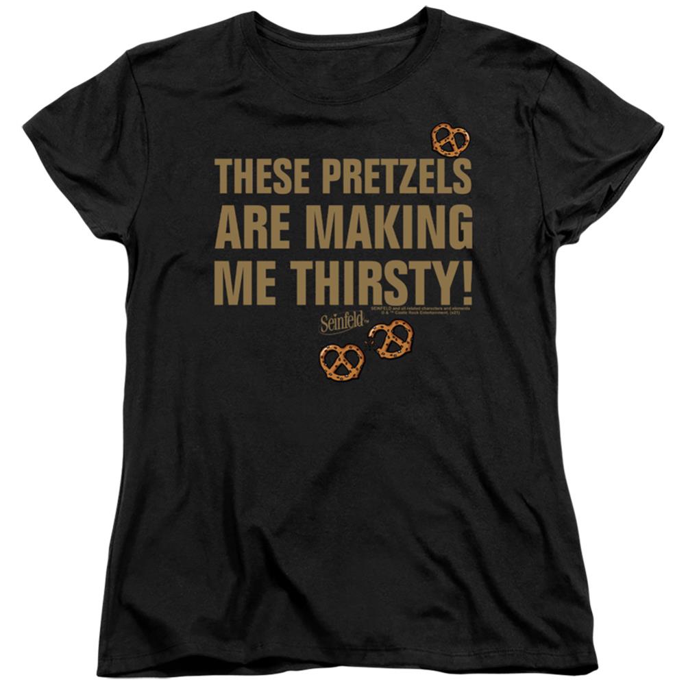 Seinfeld PretzeLong-Sleeve T-Shirthirsty Women's 18/1 Cotton Short-Sleeve T-Shirt