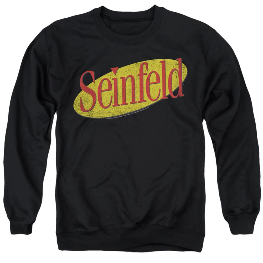 Seinfeld Seinfeld Logo Men's Crewneck 50 50 Poly Long-Sleeve T-Shirt