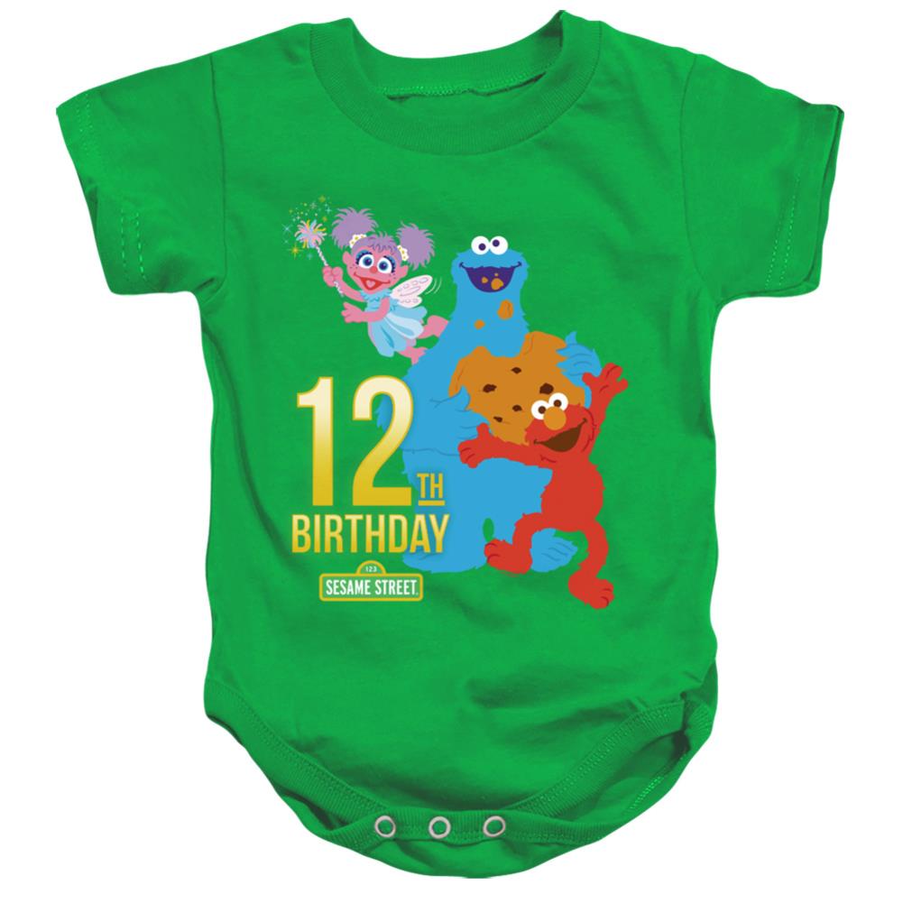 Sesame Street 12th Birthday Infant's Cotton SS Snapsuit