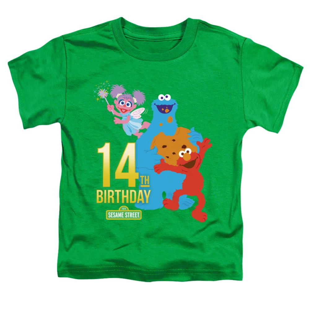 Sesame Street 14th Birthday Toddler 18/1 Cotton Short-Sleeve T-Shirt