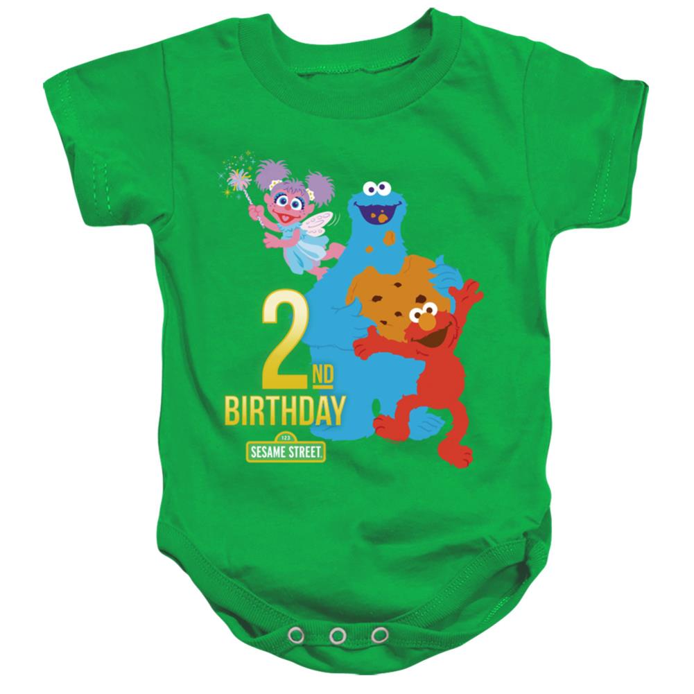 Sesame Street 2nd Birthday Infant's Cotton SS Snapsuit