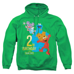 Sesame Street 2nd Birthday Men's Pull-Over 75 25 Poly Hoodie