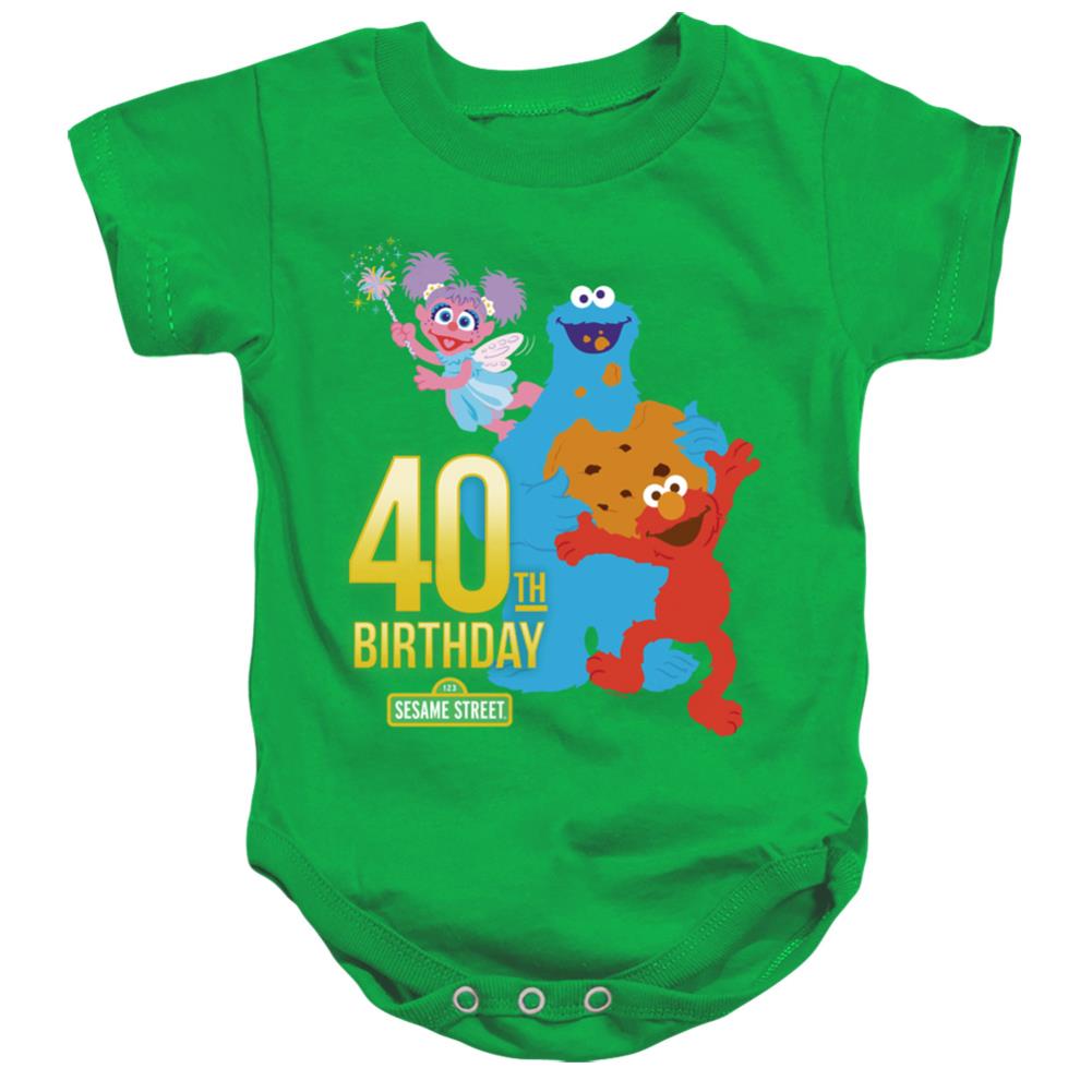 Sesame Street 40th Birthday Infant's Cotton SS Snapsuit