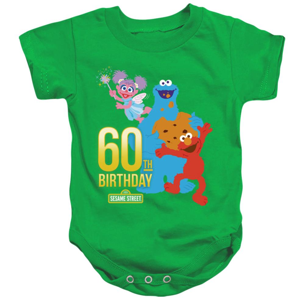 Sesame Street 60th Birthday Infant's Cotton SS Snapsuit