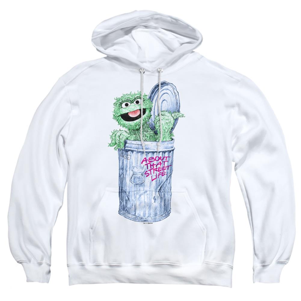Sesame Street About That Street Life Men's Pull-Over 75 25 Poly Hoodie
