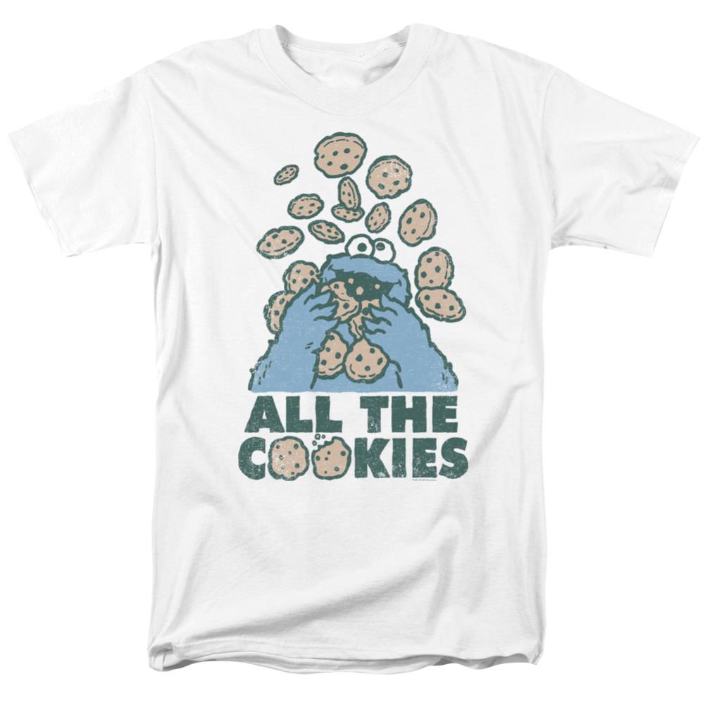 Sesame Street All The Cookies Men's 18/1 Cotton Short-Sleeve T-Shirt