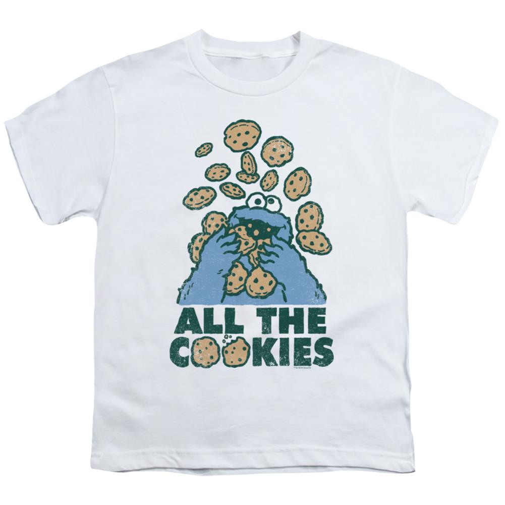 Sesame Street All The Cookies Youth 18/1 100% Cotton Short-Sleeve T-Shirt