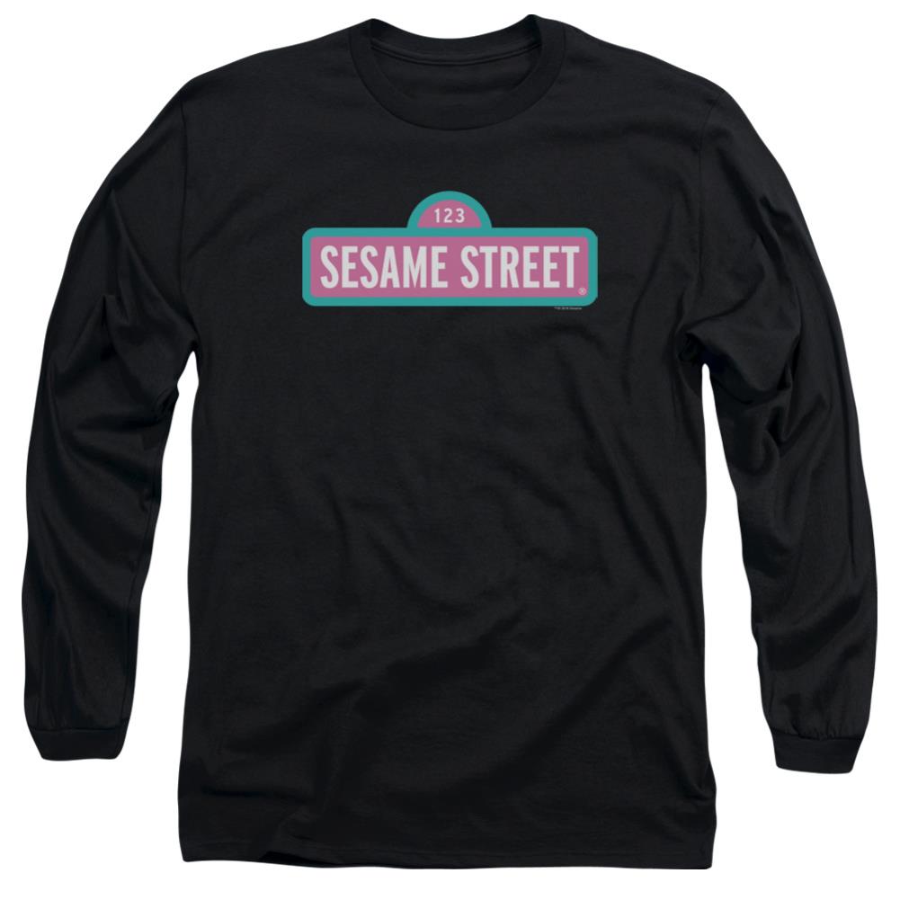 Sesame Street Alt Logo Men's 18/1 Cotton Long-Sleeve T-Shirt