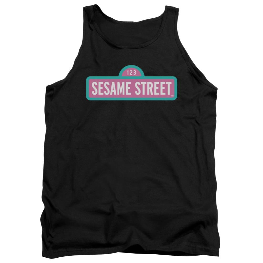 Sesame Street Alt Logo Men's 18/1 Cotton Tank Top