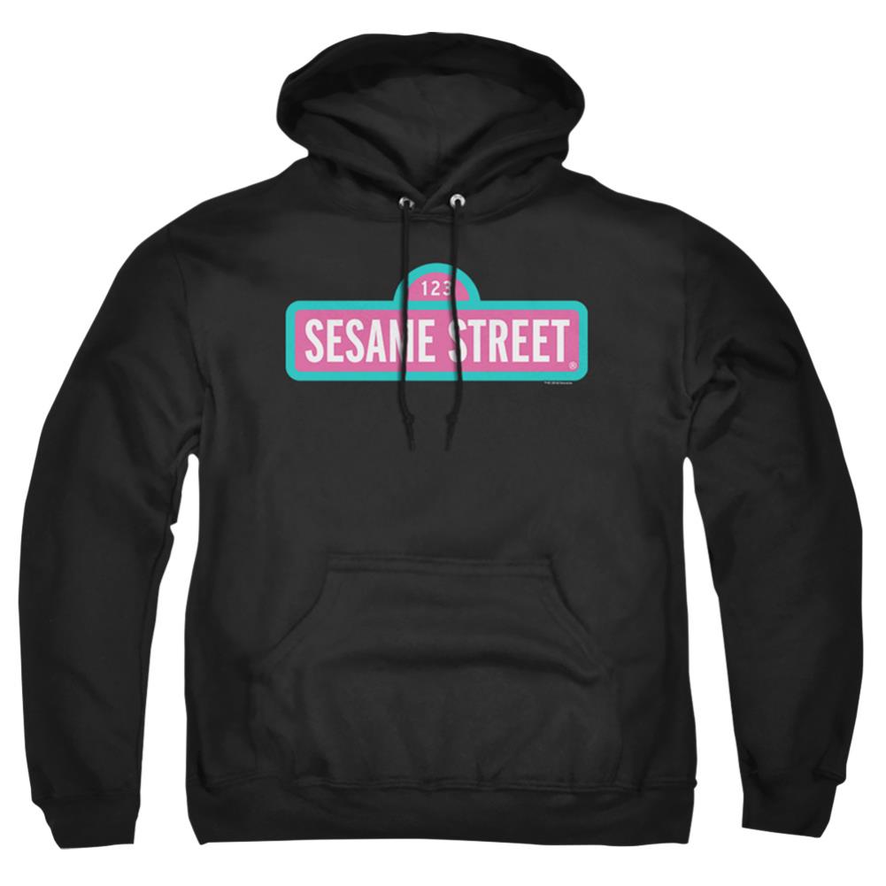 Sesame Street Alt Logo Men's Pull-Over 75 25 Poly Hoodie