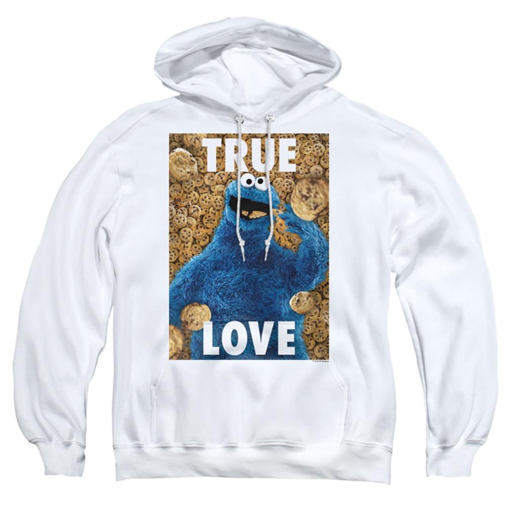 Sesame Street Beautiful Cookies Men's Pull-Over 75 25 Poly Hoodie