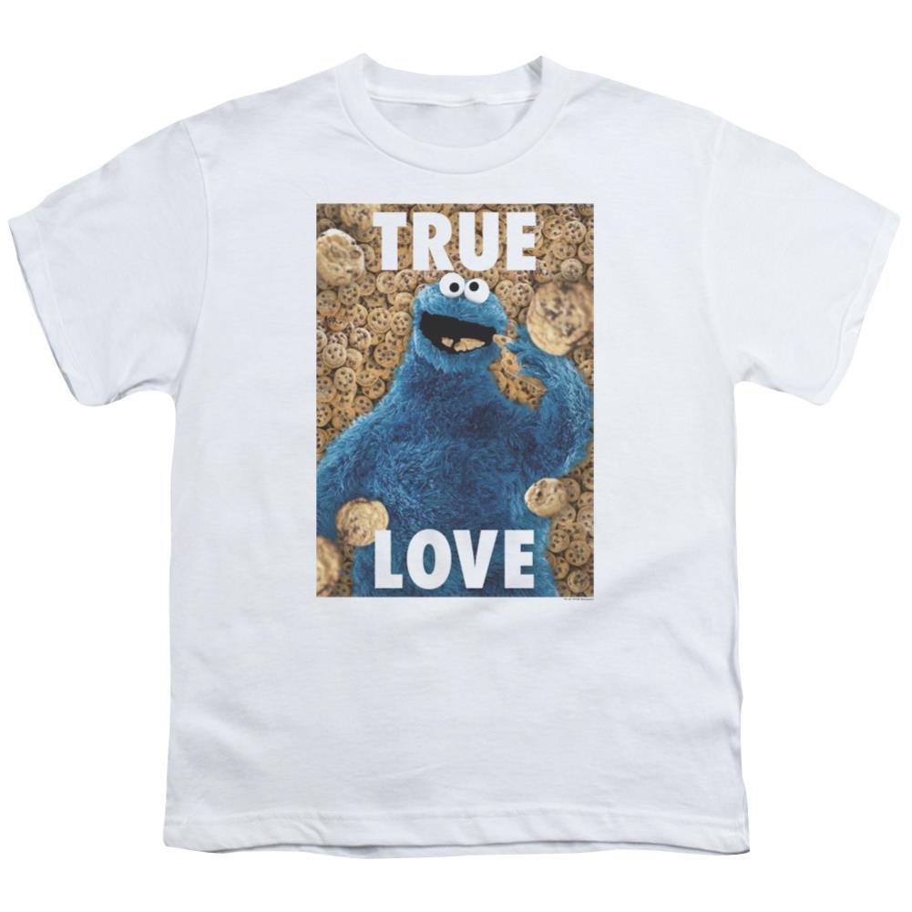 Sesame Street Beautiful Cookies Youth 18/1 100% Cotton Short-Sleeve T-Shirt