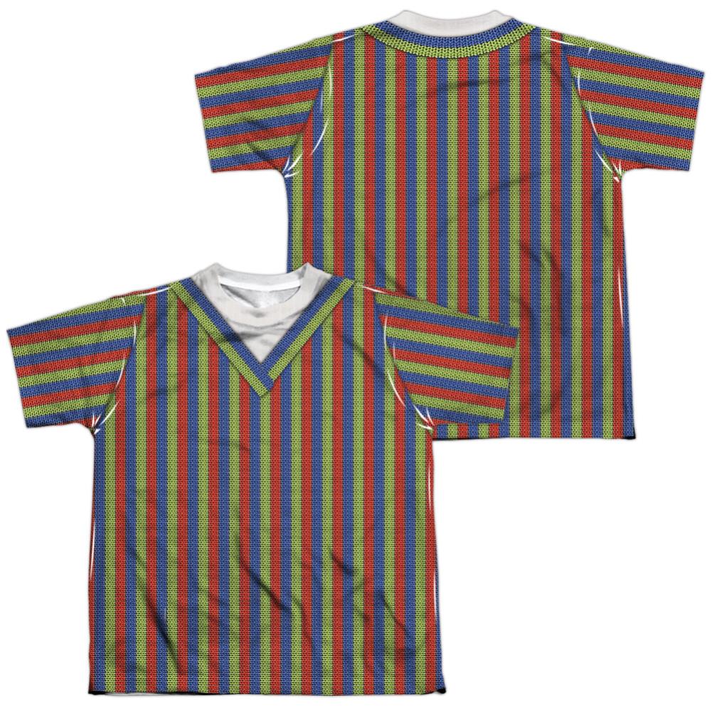 Sesame Street Bert Costume (Front/Back Print) Youth Regular Fit Poly Short-Sleeve T-Shirt