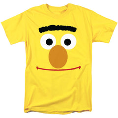 Sesame Street Bert Face Men's 18/1 Cotton Short-Sleeve T-Shirt
