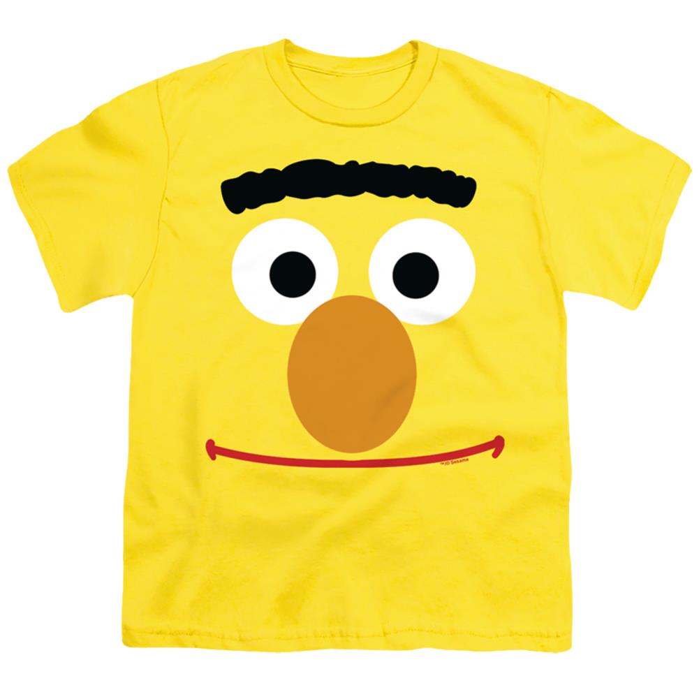 Sesame Street Bert Face Youth 18/1 100% Cotton Short-Sleeve T-Shirt