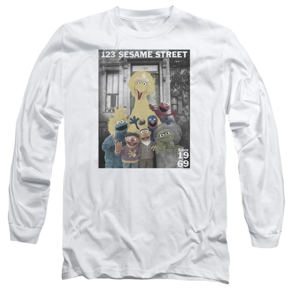 Sesame Street Best Address Men's 18/1 Cotton Long-Sleeve T-Shirt