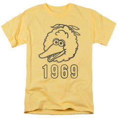 Sesame Street Big Bird 1969 Men's 18/1 Cotton Short-Sleeve T-Shirt