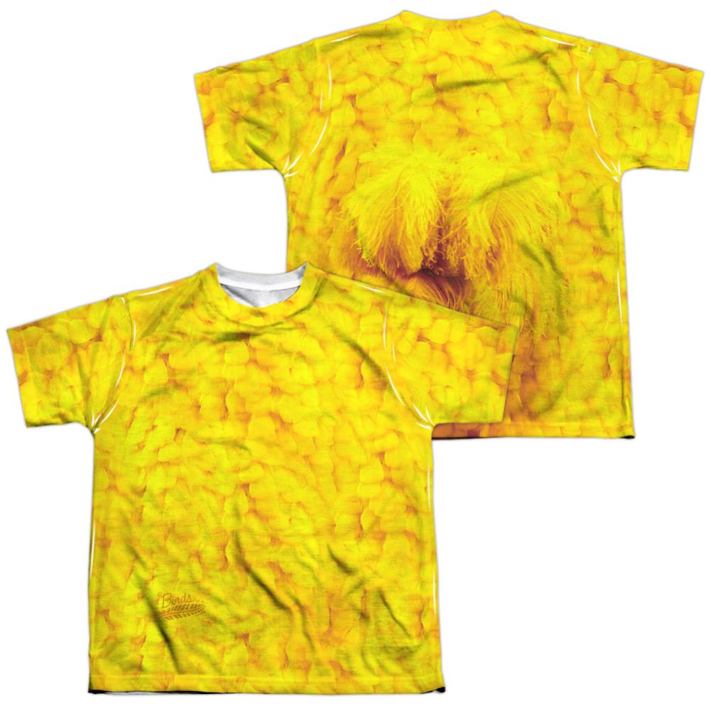 Sesame Street Big Bird Costume (Front/Back Print) Youth Regular Fit Poly Short-Sleeve T-Shirt