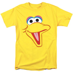 Sesame Street Big Bird Head Men's 18/1 Cotton Short-Sleeve T-Shirt