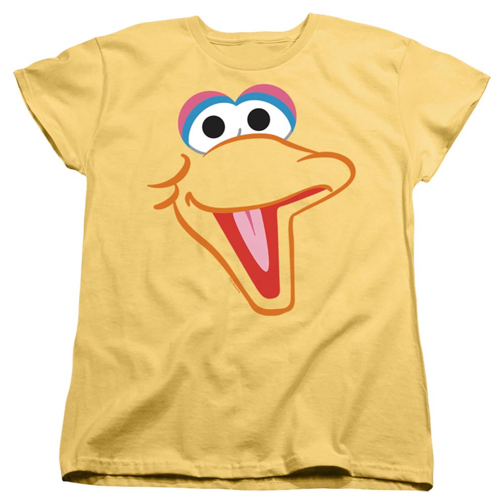 Sesame Street Big Bird Head Women's 18/1 Cotton Short-Sleeve T-Shirt