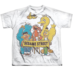 Sesame Street Block Party Youth Regular Fit Poly Short-Sleeve T-Shirt