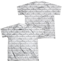 Sesame Street Bw Pattern (Front/Back Print) Youth Regular Fit Poly Short-Sleeve T-Shirt