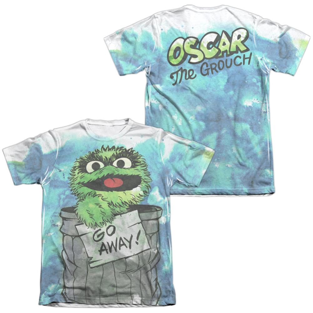 Sesame Street Can It (Front/Back Print) Men's Regular Fit Poly Cotton Short-Sleeve T-Shirt