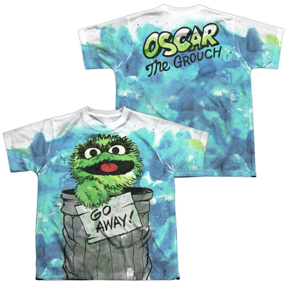 Sesame Street Can It (Front/Back Print) Youth Regular Fit Poly Short-Sleeve T-Shirt