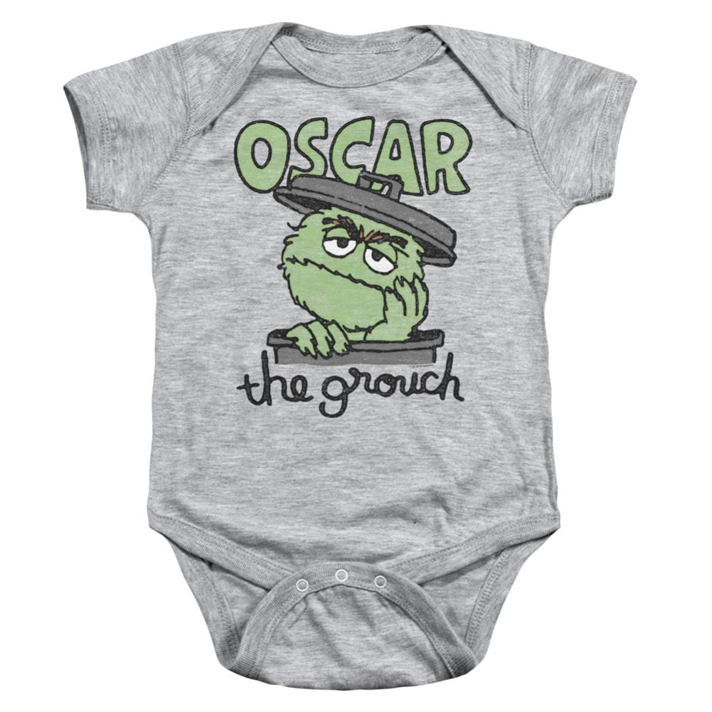 Sesame Street Canned Grouch Infant's Cotton SS Snapsuit