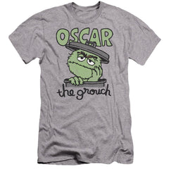 Sesame Street Canned Grouch Men's Ultra-Soft 30/1 Cotton Slim Short-Sleeve T-Shirt