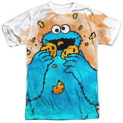 Sesame Street Cookie Crumbs Men's Regular Fit Polyester Short-Sleeve T-Shirt