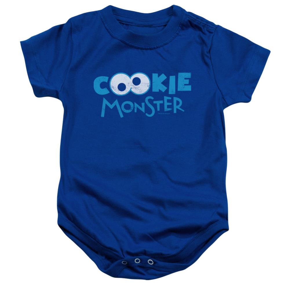 Sesame Street Cookie Eyes Infant's Cotton SS Snapsuit