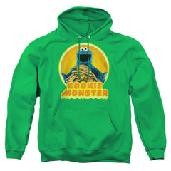 Sesame Street Cookie Iron On Men's Pull-Over 75 25 Poly Hoodie