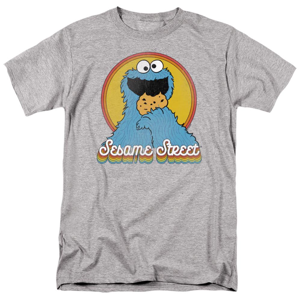 Sesame Street Cookie Monster Layers Men's 18/1 Cotton Short-Sleeve T-Shirt