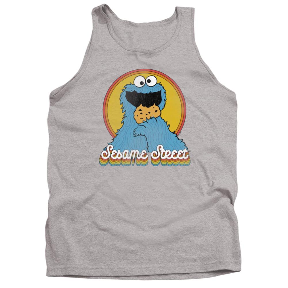 Sesame Street Cookie Monster Layers Men's 18/1 Cotton Tank Top
