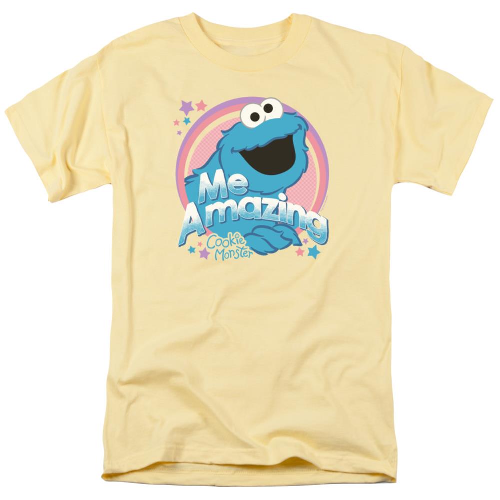 Sesame Street Cookie Monster Me Amazing Men's 18/1 Cotton Short-Sleeve T-Shirt