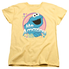 Sesame Street Cookie Monster Me Amazing Women's 18/1 Cotton Short-Sleeve T-Shirt