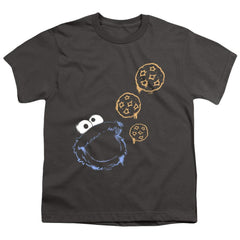 Sesame Street Cookie Spray Youth 18/1 100% Cotton Short-Sleeve T-Shirt
