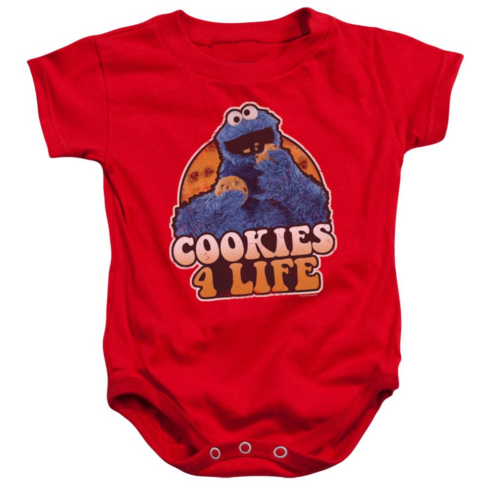 Sesame Street Cookies 4 Life Infant's Cotton SS Snapsuit