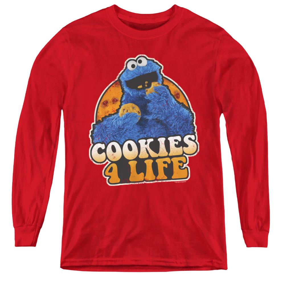 Sesame Street Cookies 4 Life Youth Long-Sleeve T-Shirt