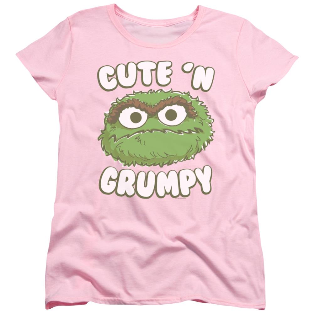 Sesame Street Cute N Grumpy Women's 18/1 Cotton Short-Sleeve T-Shirt