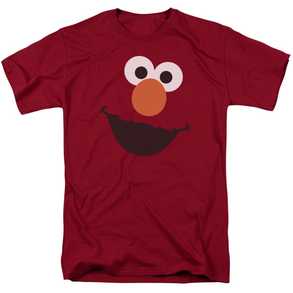 Sesame Street Elmo Face Men's 18/1 Cotton Short-Sleeve T-Shirt
